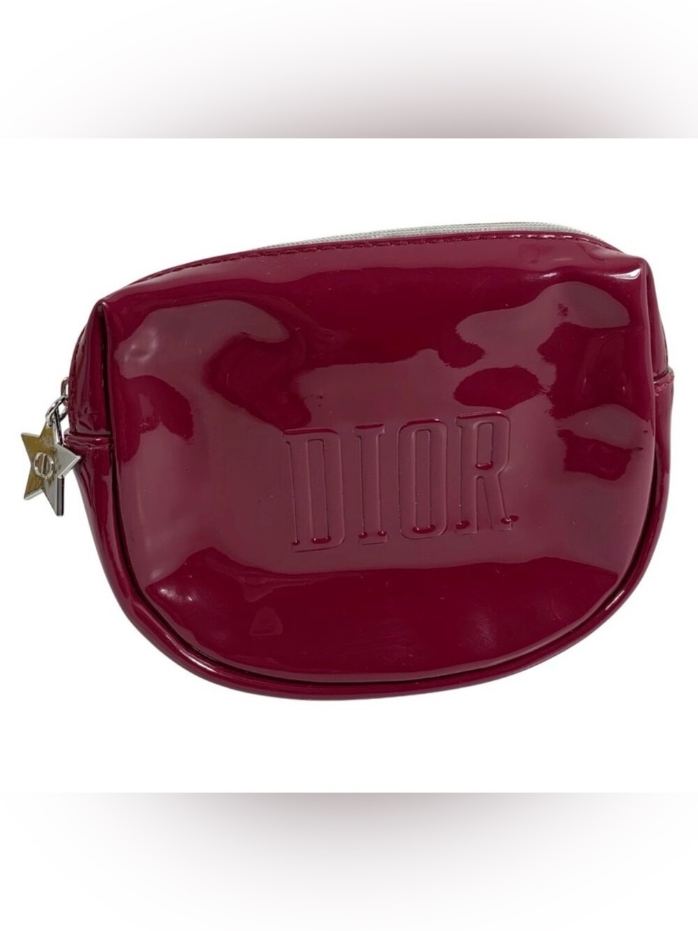 Dior Beaute GWP✨❤️🤎Patent Leather Cosmetic Pouch in Deep Berry